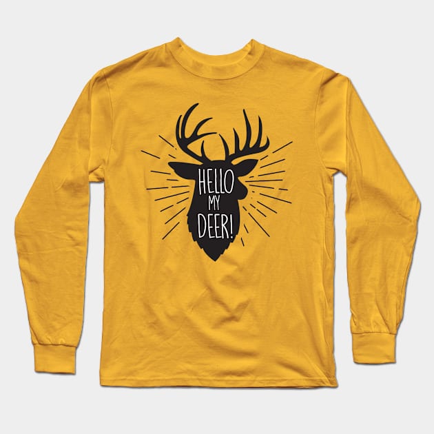 hello my deer Long Sleeve T-Shirt by Jiestore